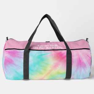 Bold Mandala Tie Dye Monogram Personalized Duffle Bag