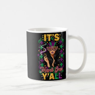 Bold Mardi Gras Festival Mask Celebration New Orle Coffee Mug