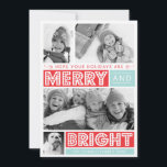 Bold Merry and Bright Photo Card<br><div class="desc">.</div>