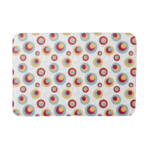 Bold Mid Century Leopard Spots Atomic Pattern Bath Mat
