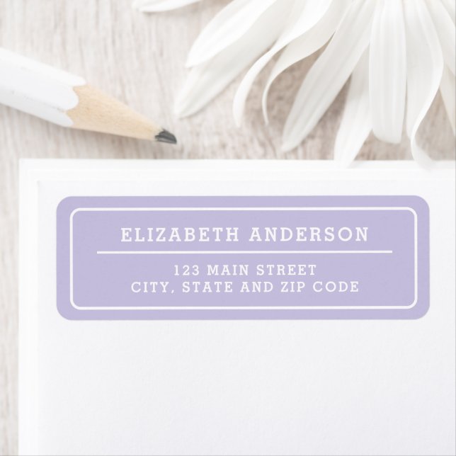 Bold Minimal Light Purple Personalized (Insitu)