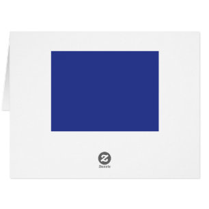 Bold Minimal Wedding Invite in Deep Blue