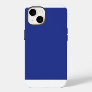 Bold Minimal Wedding Invite in Deep Blue iPhone 14 Case
