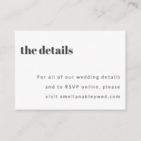 Bold Minimalist Black White Retro Custom Wedding