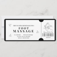 Bold Minimalist Foot Massage Voucher 