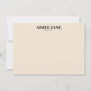 Bold Minimalist Luxury Boutique Dark Ivory Card