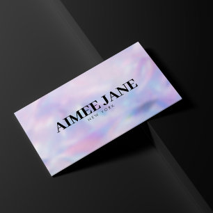 Bold Minimalist Luxury Boutique Holographic Business Card