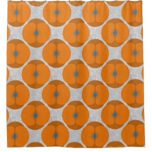 Bold Minimalist Poppy Textured Floral Orange