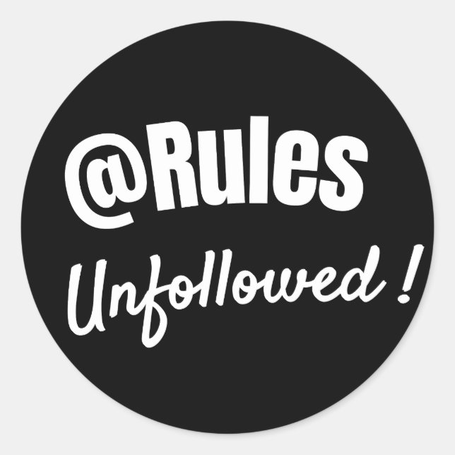 Bold Minimalist Rebellious Quote sticker  (Front)