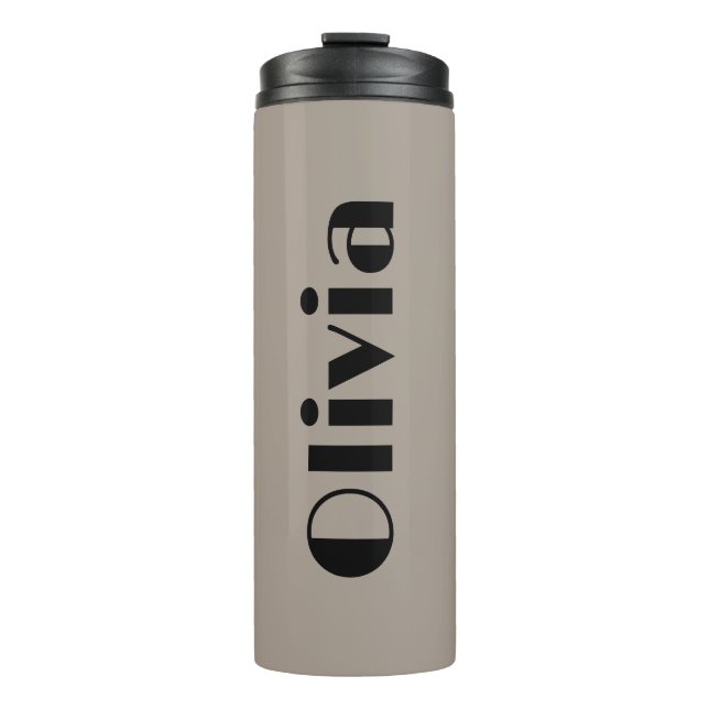 Bold Minimalist Tumblers With Name (Front)
