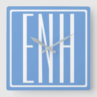 Bold Modern 3 Initials Monogram | Soft Blue