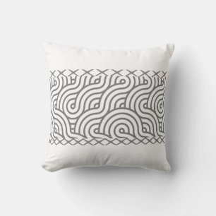 Bold modern artistry geometric patterns throw pillow