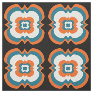 Bold Modern Big Funky Square Repeat Pattern Fabric