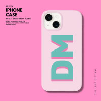 Bold Modern Big Initials Shadow Monogram Pink