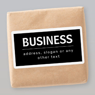 Bold Modern Brand or Business Name Black & White