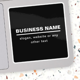 Bold Modern Business Name Template   B&W