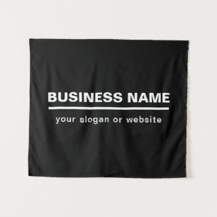 Bold Modern Business Name Template B&W Tapestry