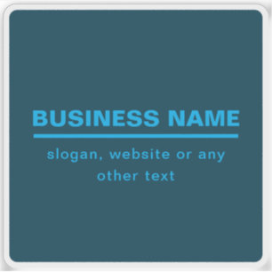 Bold Modern Business Name Template   Blue