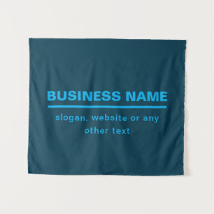 Bold Modern Business Name Template Blue Tapestry