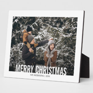 Bold Modern Christmas Holiday Tabletop Plaque