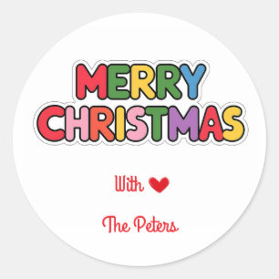 Bold Modern christmas sticker