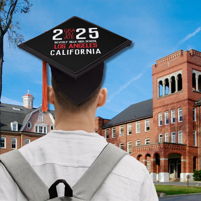 Bold Modern Class of 2025 Graduation Cap Topper (Creator Uploaded)