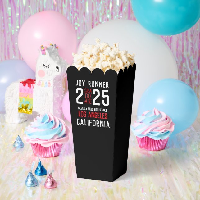 Bold Modern Class of 2025 Graduation Favor Box (Party)