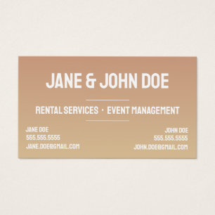 Bold Modern Gradient Business Card with 2 Names