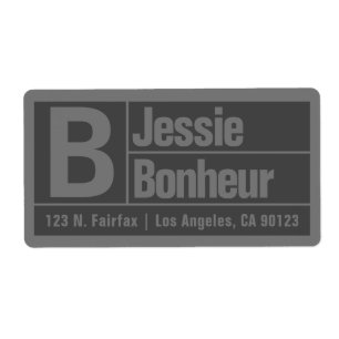 Bold & Modern Large Font Dark Grey Return