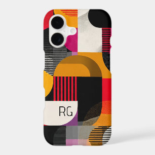 Bold Modern Pattern With Monogram Personalized