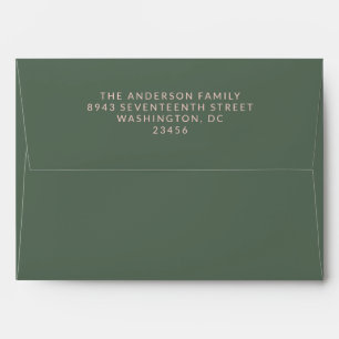Bold Modern Pink and Green Graduation Party Envelope