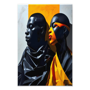 Bold Modern Portraits Abstract Geometric Art Photo Print