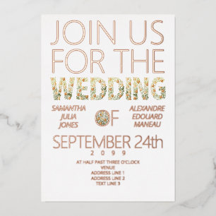 Bold Modern Rustic Boho Floral Greenery Wedding