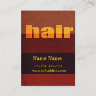 Bold Modern Typography Hair Salon Salons Appointment Card