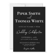 Bold Modern Wedding Invitation | Minimalist
