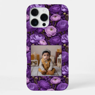 Bold Moms Day Gifts Ranunculus Floral Custom iPhone 16 Pro Max Case
