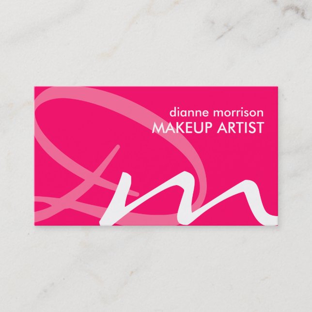 Bold Monogram Business Cards (Front)
