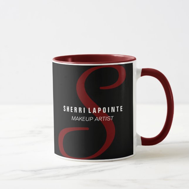 Bold Monogram Coffee Mug (Right)