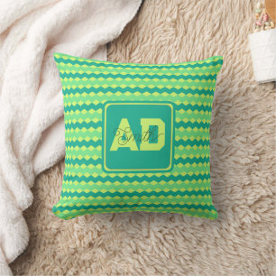 Bold Monogram Custom Pillow For Boyfriend