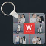 Bold Monogram Editable Colour Custom Photo Keychai Keychain<br><div class="desc">Keep your keys safe and spectacular with a personalized keychain. Designed by Berry Berry Sweet,  Modern Stationery and Personalized Gifts. Visit our website at www.berryberrysweet.com to see our full product lines.</div>