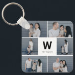 Bold Monogram Editable Colour Custom Photo Keychai Keychain<br><div class="desc">Keep your keys safe and spectacular with a personalized keychain. Designed by Berry Berry Sweet, Modern Stationery and Personalized Gifts. Visit our website at www.berryberrysweet.com to see our full product lines.</div>