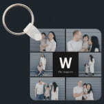 Bold Monogram Editable Colour Custom Photo Keychai Keychain<br><div class="desc">Keep your keys safe and spectacular with a personalized keychain. Designed by Berry Berry Sweet, Modern Stationery and Personalized Gifts. Visit our website at www.berryberrysweet.com to see our full product lines.</div>