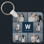 Bold Monogram Editable Colour Custom Photo Keychai Keychain<br><div class="desc">Keep your keys safe and spectacular with a personalized keychain. Designed by Berry Berry Sweet,  Modern Stationery and Personalized Gifts. Visit our website at www.berryberrysweet.com to see our full product lines.</div>