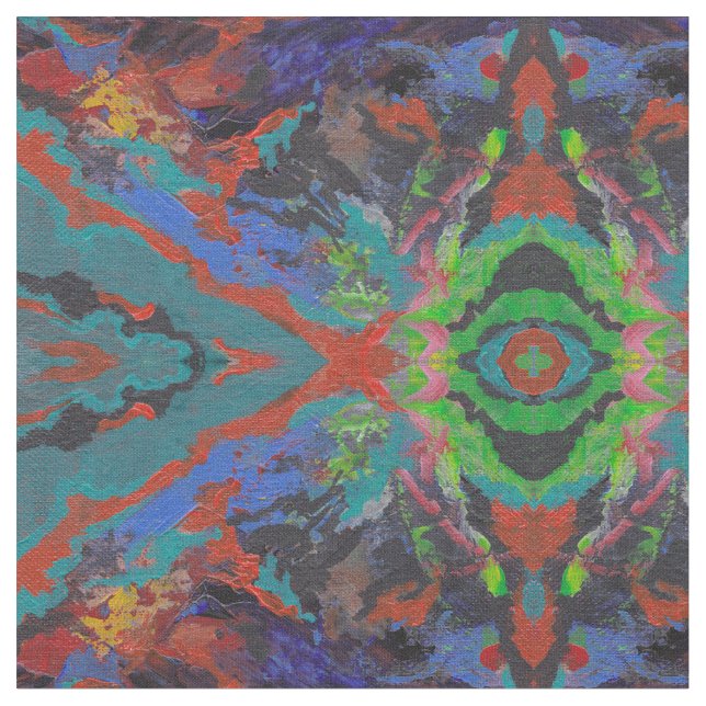 Bold Mosaic Fabric (Close Up)
