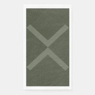 Bold Moss Green X Napkin – Customizable