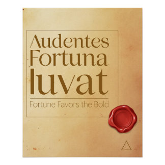 Bold Motivational Quote - Latin Poster Art