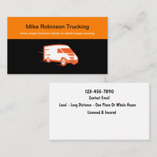 Bold Moving And Trucking Business Cards