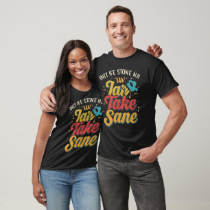 Bold Multi-Coloured Typography with Retro and Play T-Shirt
