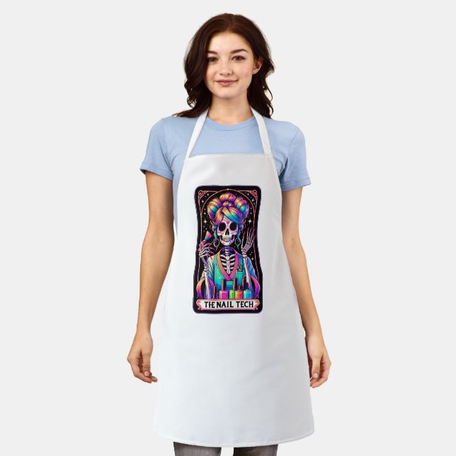 Bold Nail Tech Tarot Card  Apron (Worn)