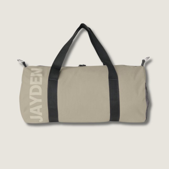 Bold Name Gym | Monogram Men & Women Duffle Bag (Monochrome Colorful Gym Workout Bags)